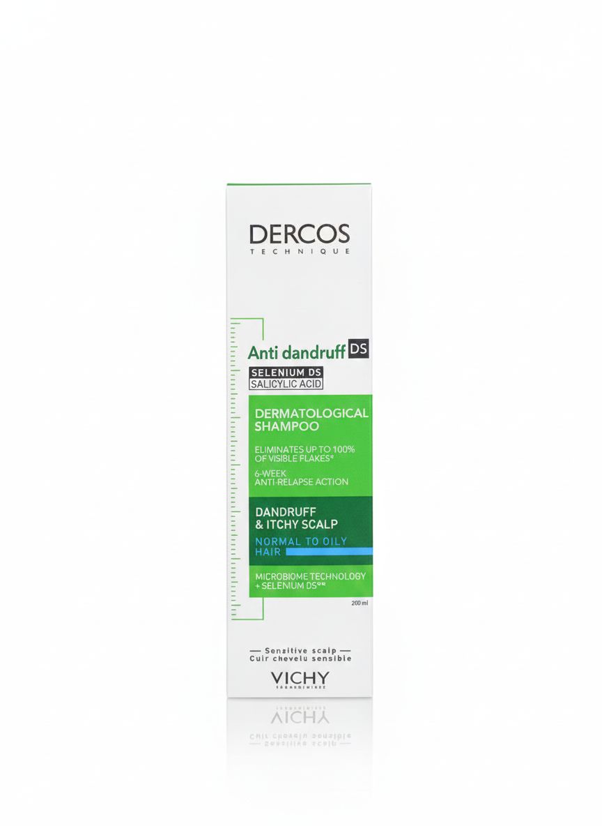 Vichy Dercos Anti-Dandruff DS Shampoo – Normal to Oily Hair